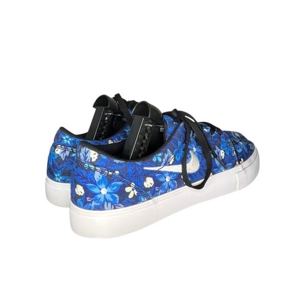 Nike SB Satire Canvas Premium Floral Royal Blue Sneakers M11 - Picture 4 of 6
